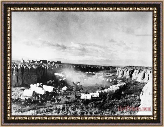 Others Film: The Covered Wagon Framed Print