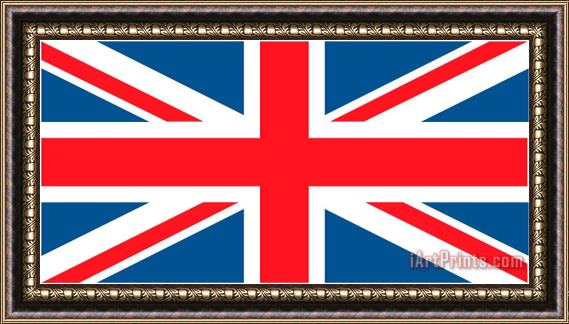Others Flag Of The United Kingdom Framed Painting