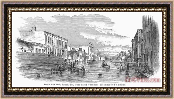 Others Floods: Marietta, 1860 Framed Painting
