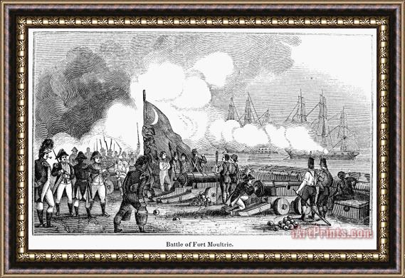 Others Fort Sullivan Battle, 1776 Framed Print