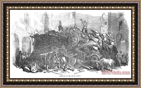 Others France: Revolution Of 1848 Framed Painting