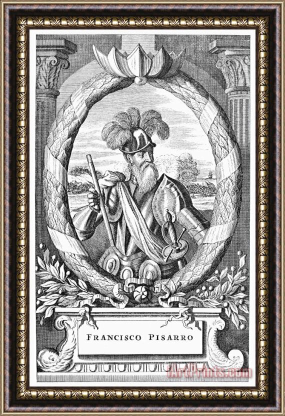 Others Francisco Pizarro Framed Painting