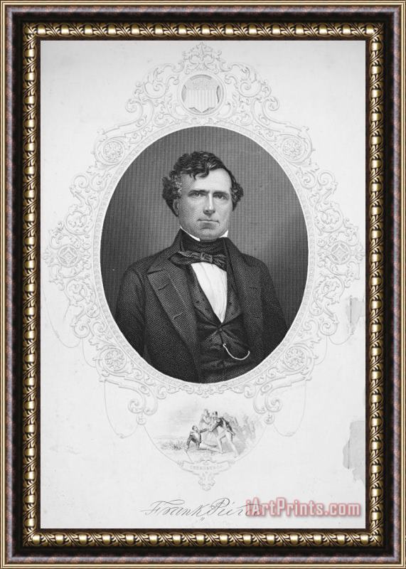 Others Franklin Pierce (1804-1869) Framed Painting