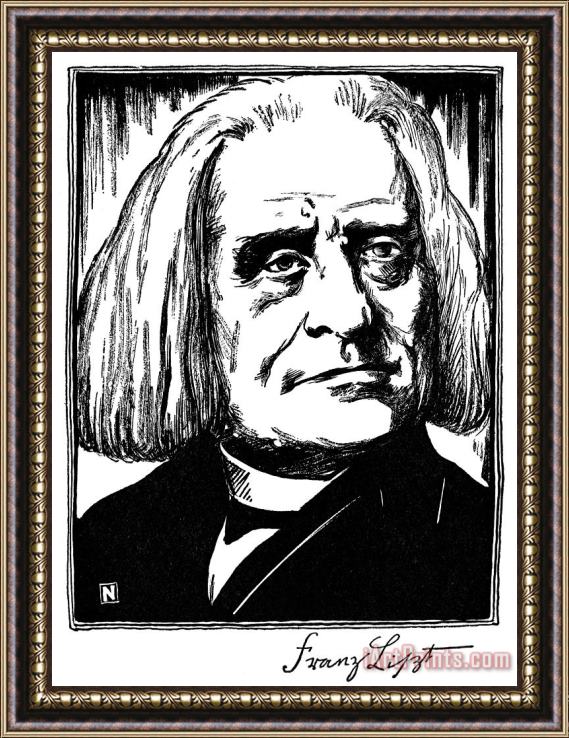 Others Franz Liszt (1811-1886) Framed Print