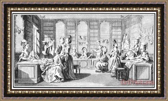 Others FRENCH SALON, 18th CENTURY Framed Print