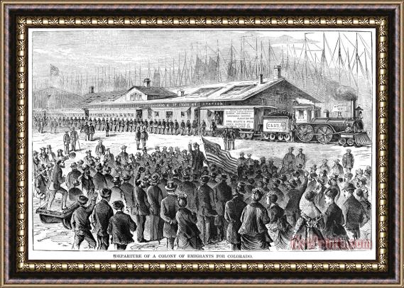 Others German Immigrants, 1870 Framed Print