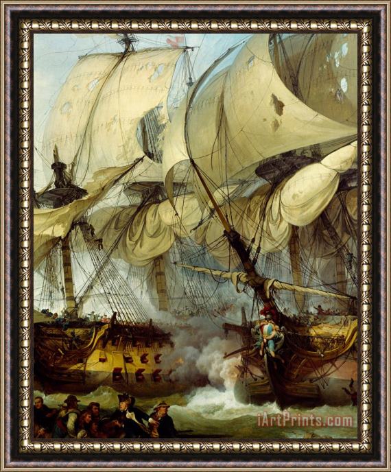 Others Glorious First Of June Or Third Battle Of Ushant Between English And French Framed Print