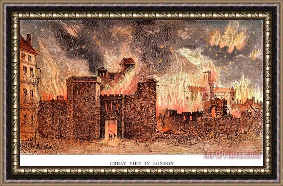 Others Great Fire Of London, 1666 Framed Print