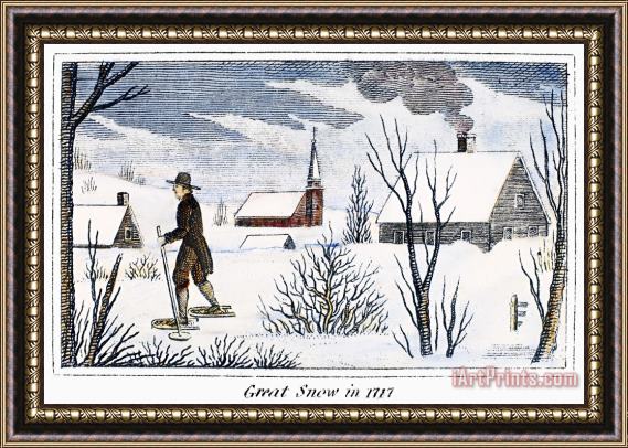 Others Great Snow Of 1717 Framed Print