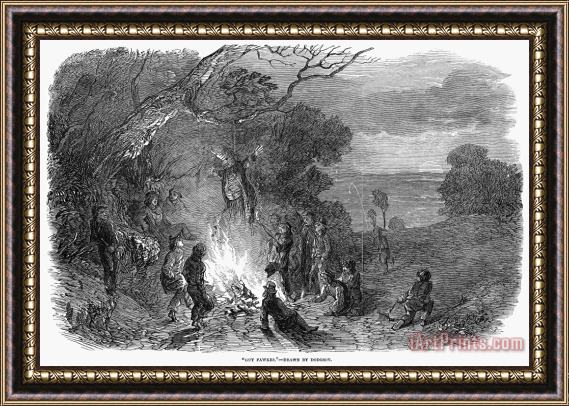 Others Guy Fawkes Day, 1848 Framed Painting