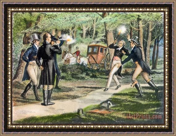 Others Hamilton-burr Duel, 1804 Framed Painting