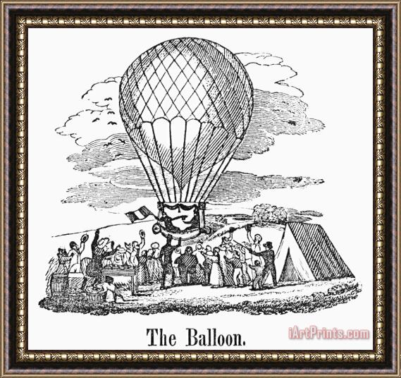 Others Hot Air Balloon Framed Painting
