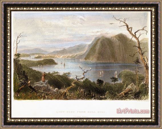Others Hudson River View, 1838 Framed Painting