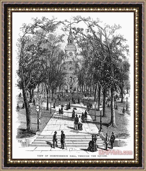 Others INDEPENDENCE HALL, c1876 Framed Print