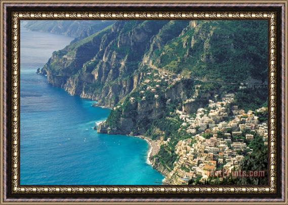 Others Italy Positano Framed Painting