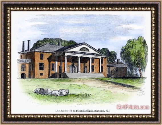 Others James Madison: Montpelier Framed Painting