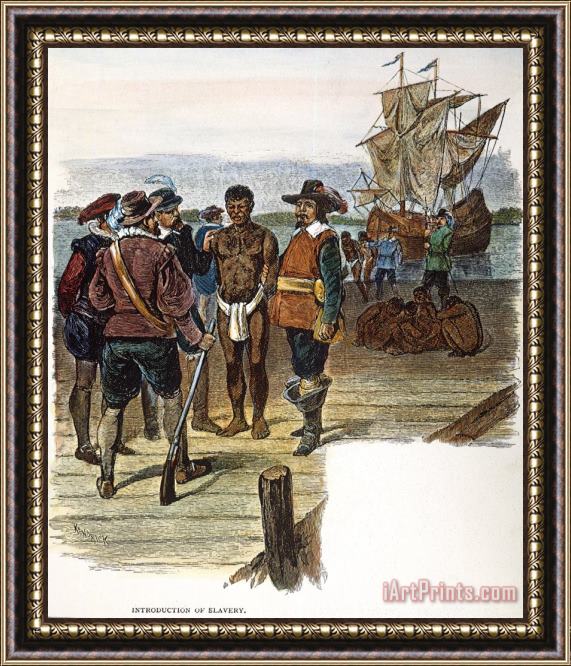 Others Jamestown: Slavery, 1619 Framed Print