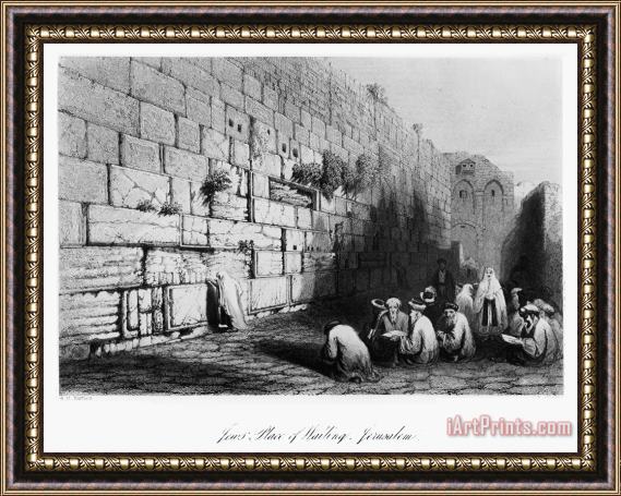 Others Jerusalem: Wailing Wall Framed Print