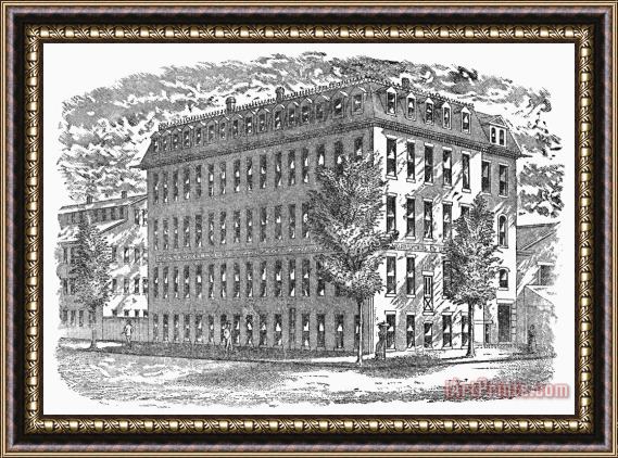 Others JEWELRY FACTORY, c1880 Framed Painting