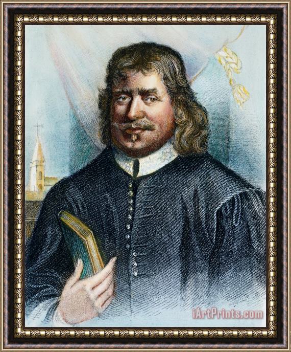 Others John Bunyan (1628-1688) Framed Painting