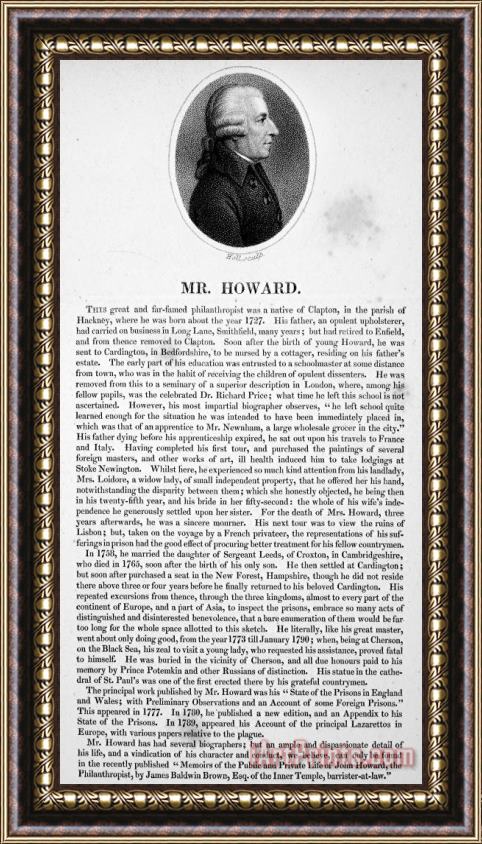 Others John Howard (1726 -1790) Framed Print