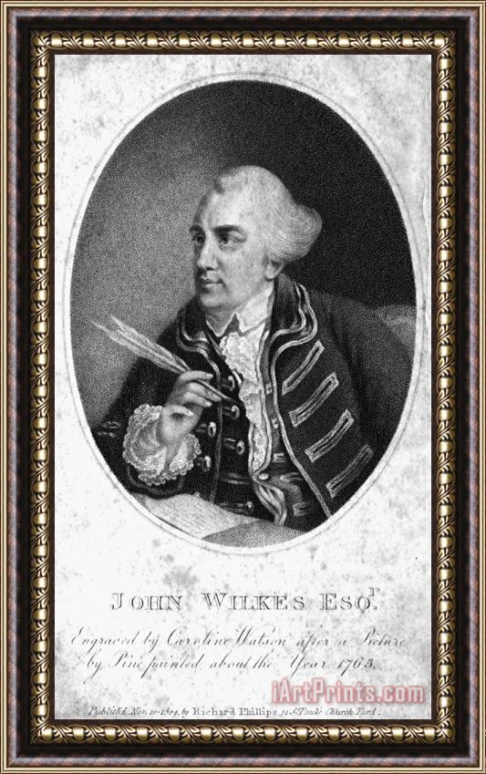 Others John Wilkes (1727-1797) Framed Painting