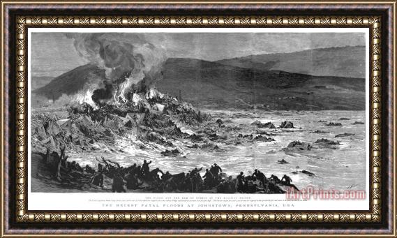 Others Johnstown Flood, 1889 Framed Painting
