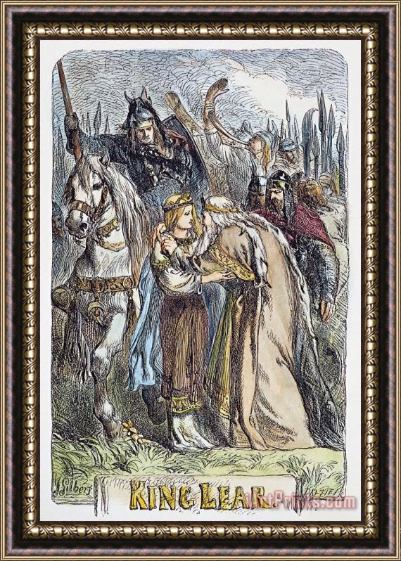 Others KING LEAR, 19th CENTURY Framed Print