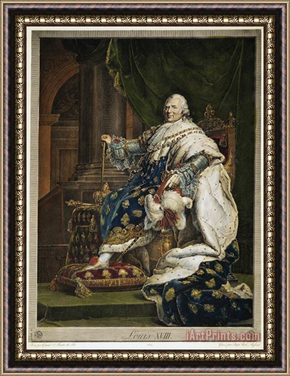 Others King Louis Xviii Of France Framed Print