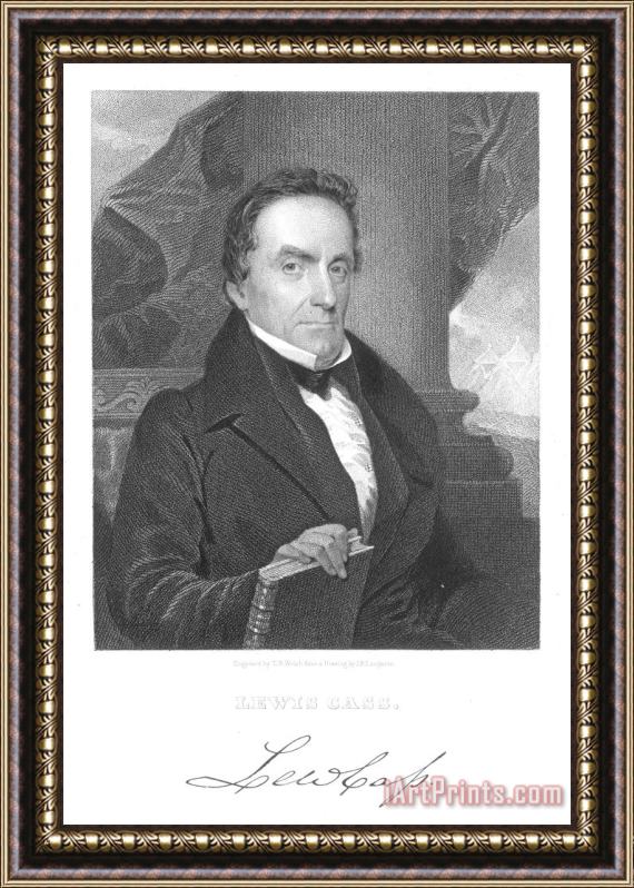 Others Lewis Cass (1782-1866) Framed Painting