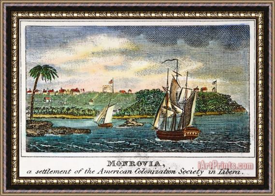 Others Liberia: Freed Slaves 1832 Framed Print