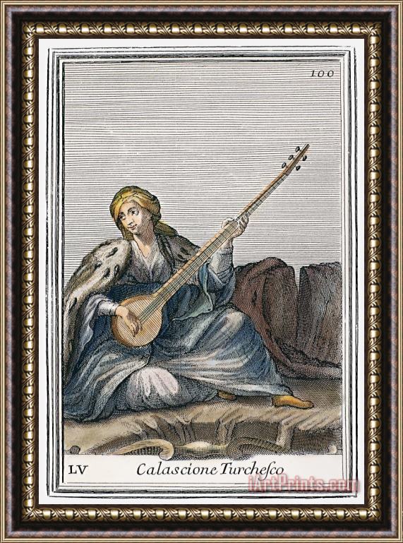 Others Long Lute, 1723 Framed Painting