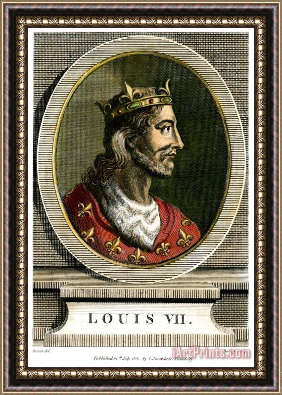 Others Louis Vii (1121?-1180) Framed Painting