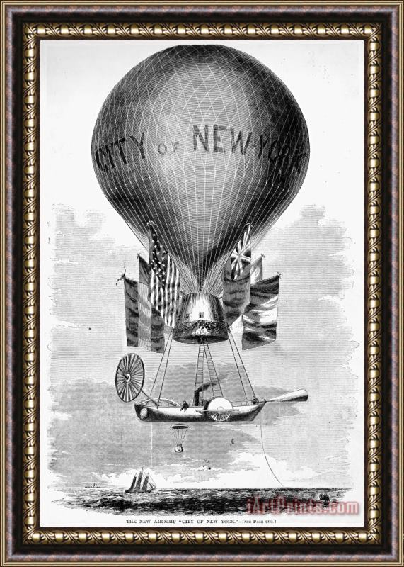 Others Lowes Balloon, 1859 Framed Print