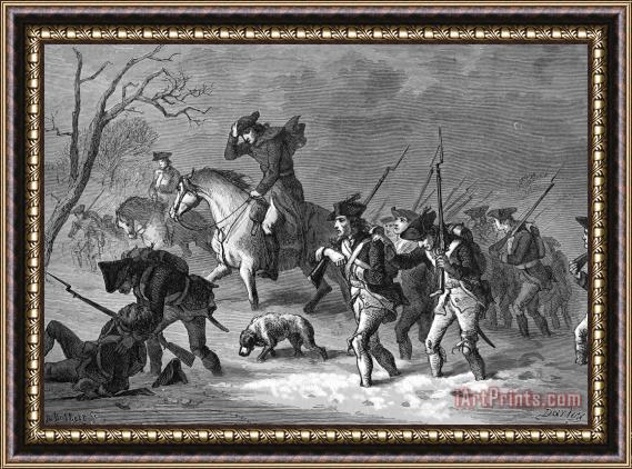 Others March To Valley Forge, 1777 Framed Painting