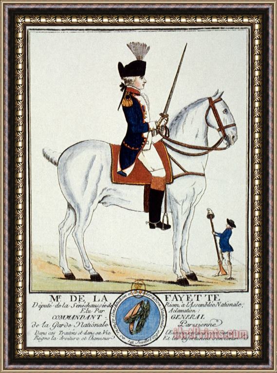 Others MARQUIS de LAFAYETTE Framed Painting