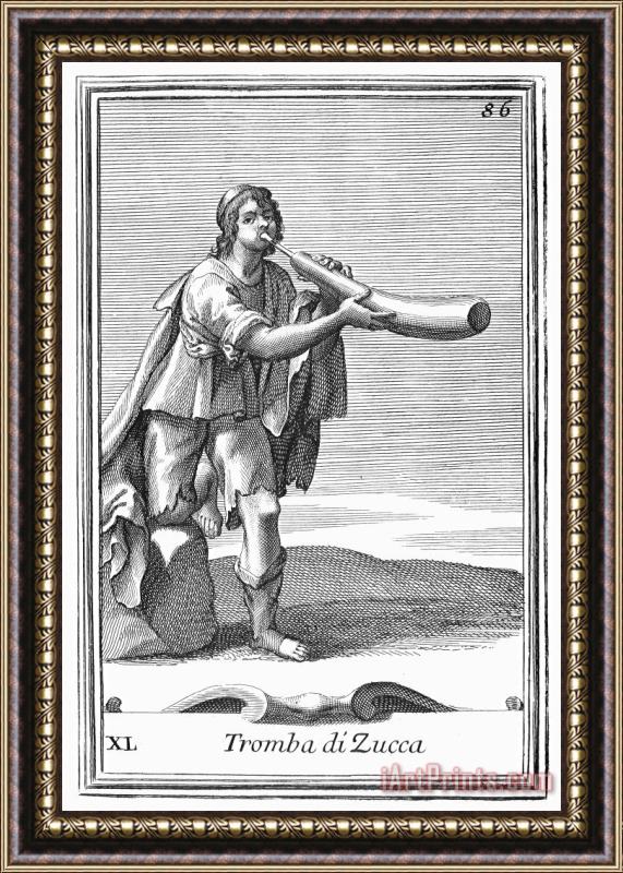 Others Marrow Trumpet, 1723 Framed Painting