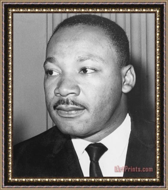 Others Martin Luther King Jr 1929-68 American Black Civil Rights Campaigner Framed Painting