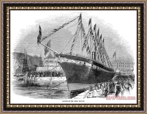 Others Merchant Steamship, 1843 Framed Print