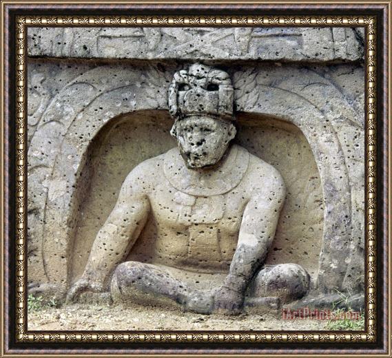 Others Mexico: Olmec Monument Framed Painting
