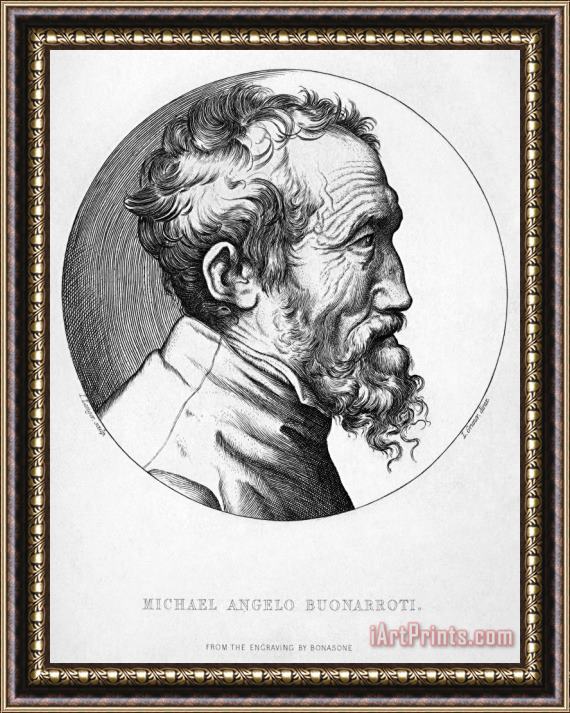 Others Michelangelo (1475-1564) Framed Painting