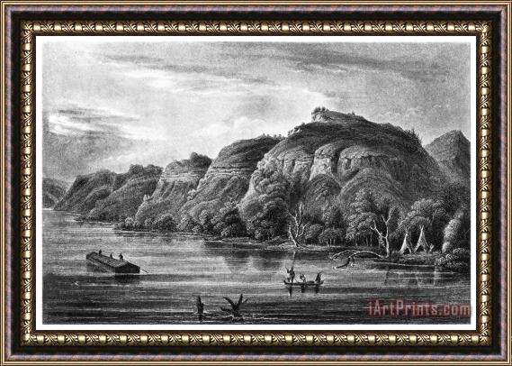 Others Mississippi River: Bluffs Framed Painting