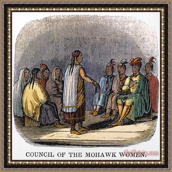 Others Mohawk Womens Council Framed Print