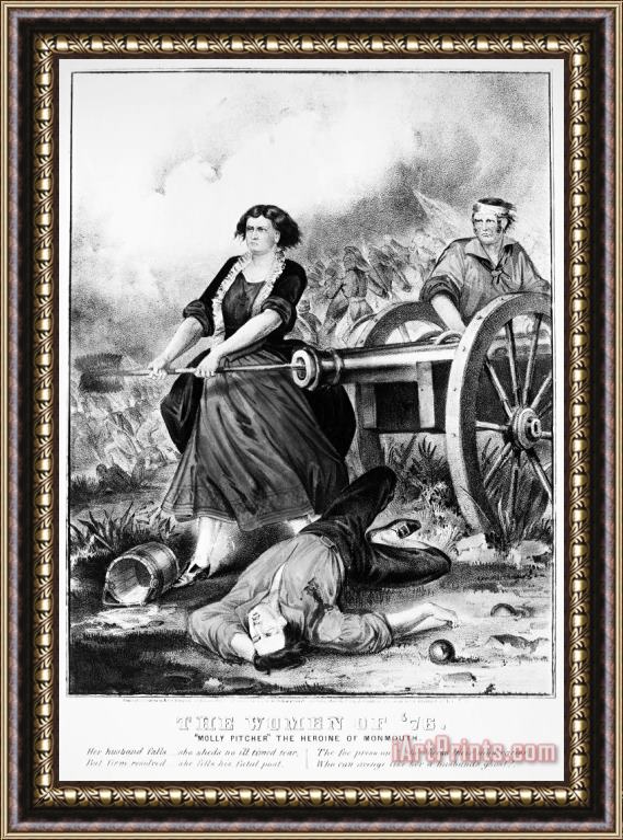 Others MOLLY PITCHER (c1754-1832) Framed Print