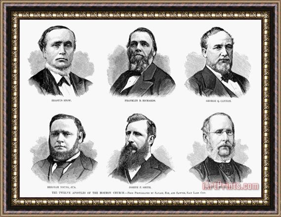 Others Mormon Apostles, 1877 Framed Painting