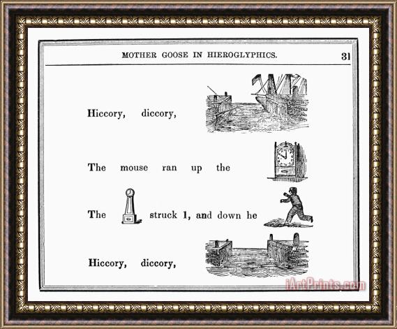 Others Mother Goose, 1849 Framed Painting