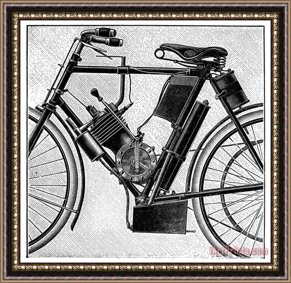 Others Motorcycle, 1895 Framed Painting