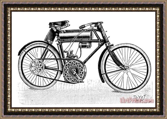 Others Motorcycle, 1901 Framed Painting