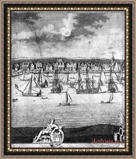 Others New York City, 1717 Framed Painting