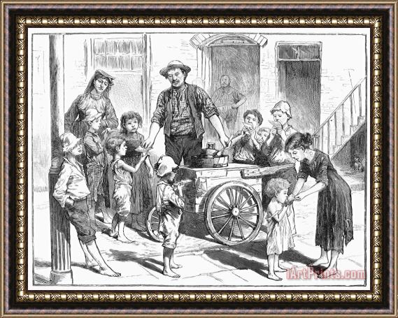 Others New York: Ice Cream, 1885 Framed Painting